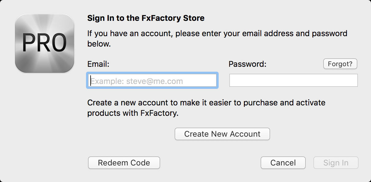use mac keygen on fxfactory